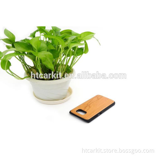 For samsung galaxy s6 Genuine wood pc case cover Eco-friendly natural wood shell